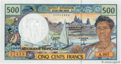 500 Francs POLYNESIA, FRENCH OVERSEAS TERRITORIES  1992 P.01c