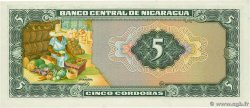 5 Cordobas NICARAGUA  1972 P.122 UNC-