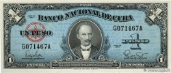 1 Peso CUBA  1960 P.077b NEUF