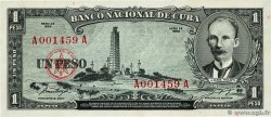 1 Peso CUBA  1956 P.087a