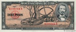 10 Pesos KUBA  1960 P.088c ST