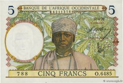5 Francs FRENCH WEST AFRICA  1939 P.21