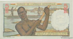 5 Francs FRENCH WEST AFRICA  1943 P.36 FDC