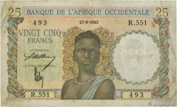 25 Francs FRENCH WEST AFRICA (1895-1958)  1943 P.38