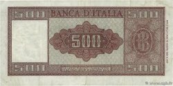 500 Lire ITALY  1961 P.080b F+