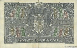 50 Pesetas SPAIN  1940 P.117 VF