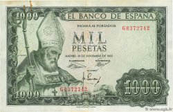 1000 Pesetas SPANIEN  1965 P.151