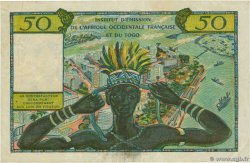 50 Francs FRENCH WEST AFRICA  1956 P.45 BC+