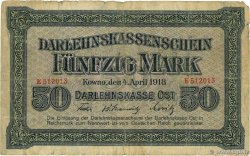 50 Mark ALLEMAGNE Kowno 1918 P.R132