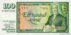 100 Kronur ISLAND  1961 P.50a