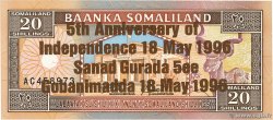 20 Schillings Commémoratif SOMALILAND  1994 P.10a
