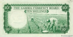 10 Shillings GAMBIA  1965 P.01a AU