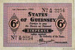 6 Pence GUERNSEY  1943 P.28