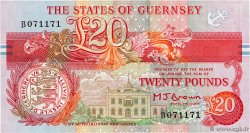 20 Pounds GUERNSEY  1991 P.55a