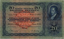 20 Francs SUISSE  1937 P.39f