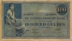 100 Gulden NETHERLANDS  1922 P.039a