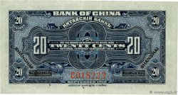 20 Cents CHINA Shanghai 1918 P.0049b VF