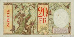20 Francs TAHITI  1940 P.12c TTB