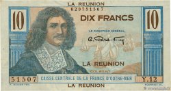 10 Francs Colbert ISLA DE LA REUNIóN  1947 P.42a