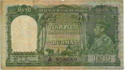 10 Rupees BURMA (VOIR MYANMAR)  1938 P.05
