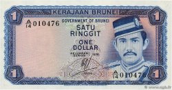 1 Ringgit - 1 Dollar BRUNEI  1976 P.06a