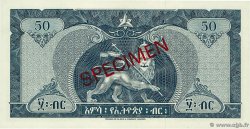 50 Dollars Spécimen ÉTHIOPIE  1966 P.28s NEUF