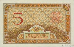 5 Francs MADAGASCAR  1937 P.035 XF+