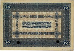 10 Lire Annulé ITALIE  1918 PM.06 TTB
