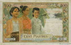 100 Piastres - 100 Dong INDOCHINE FRANÇAISE  1954 P.108