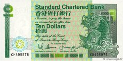 10 Dollars HONG KONG  1988 P.278b