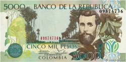 5000 Pesos COLOMBIA  2012 P.452