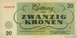 20 Kronen ISRAEL Terezin / Theresienstadt 1943 WW II.705