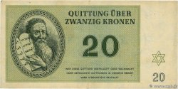 20 Kronen ISRAEL Terezin / Theresienstadt 1943 WW II.705 SS