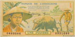 1 Piastre FRENCH INDOCHINA  1942 P.074 XF