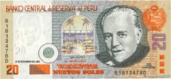 20 Nuevos Soles PERú  2001 P.176a FDC