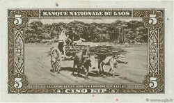 5 Kip LAOS  1957 P.02a SUP