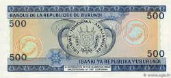 500 Francs BURUNDI  1988 P.30c NEUF