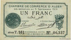 1 Franc ALGÉRIE Alger 1914 JP.137.03 pr.NEUF