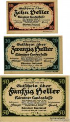 10,20 et 50 Heller Lot AUSTRIA  1920 PS.106, PS.107 et PS.108