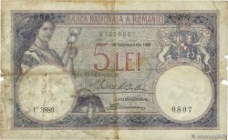 5 Lei ROMANIA  1929 P.029