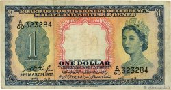 1 Dollar MALAYA und BRITISH BORNEO  1953 P.01a S