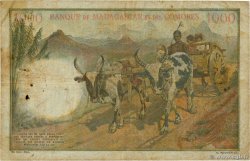 1000 Francs MADAGASCAR  1952 P.048a TB
