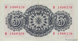 5 Pesetas SPANIEN  1947 P.134a fVZ