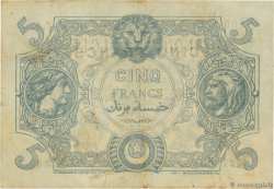 5 Francs ALGÉRIE  1919 P.071a TTB