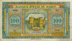 100 Francs MARUECOS  1944 P.27a