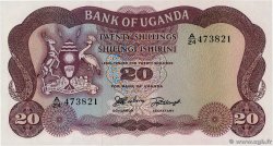 20 Shillings OUGANDA  1966 P.03a