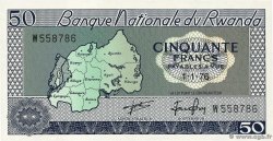 50 Francs RWANDA  1976 P.07c