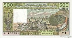 500 Francs WEST AFRIKANISCHE STAATEN  1983 P.706Kf
