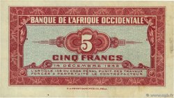 5 Francs AFRIQUE OCCIDENTALE FRANÇAISE (1895-1958)  1942 P.28a SUP