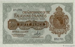 50 Pence ISOLE FALKLAND  1974 P.10b